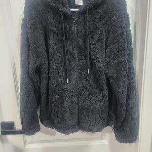 No Boundaries Black Teddy Jacket